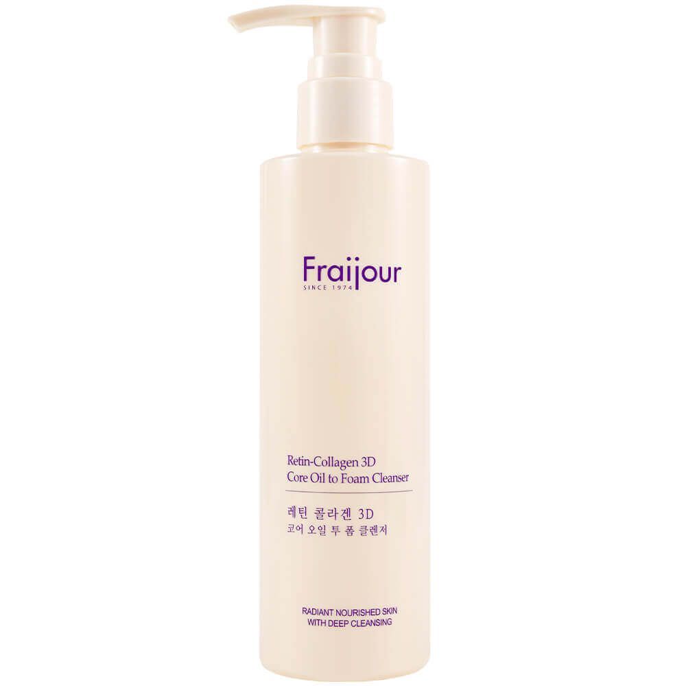 Гидрофильное очищающее масло-пенка с коллагеном Fraijour Retin-Collagen 3D Core Oil to Foam Cleanser