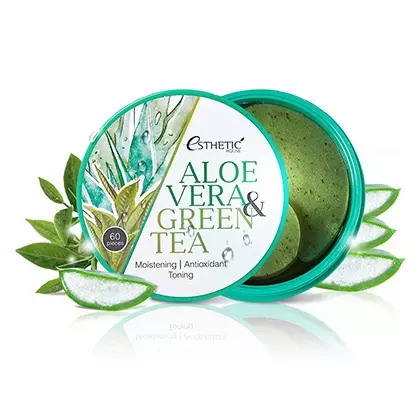 Увлажняющие гидрогелевые патчи Esthetic House Aloe Vera&Green Tea Hydrogel Eye Patch