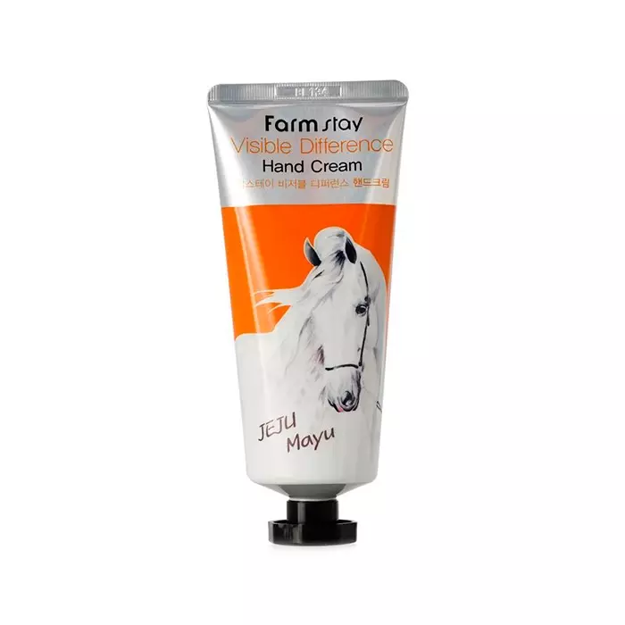 Крем для рук с лошадиным жиром FarmStay Visible Difference Hand Cream Horse Oil